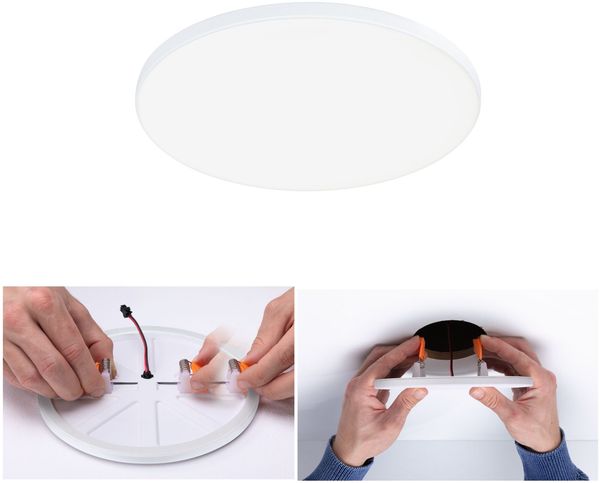 Paulmann 79951 LED Einbaupanel Veluna Edge IP44 160mm 4000K Weiß dimmbar