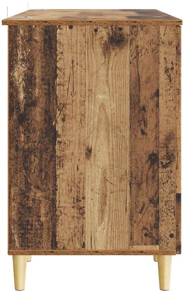 vidaXL Schreibtisch mit Regal Altholz 142,5 x 50 x 75 cm Holzwerkstoff 3414601 Bild 6