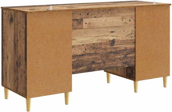 vidaXL Schreibtisch mit Regal Altholz 142,5 x 50 x 75 cm Holzwerkstoff 3414601 Bild 7