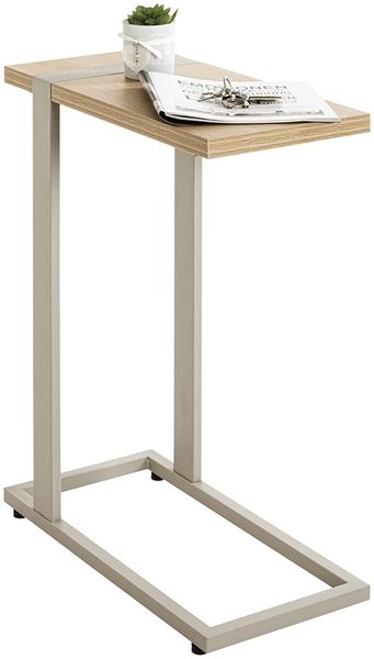 Beistelltisch >37700< in Eiche Dekor / Kaschmirgrau - 24x64x49cm (BxHxT) Bild 3