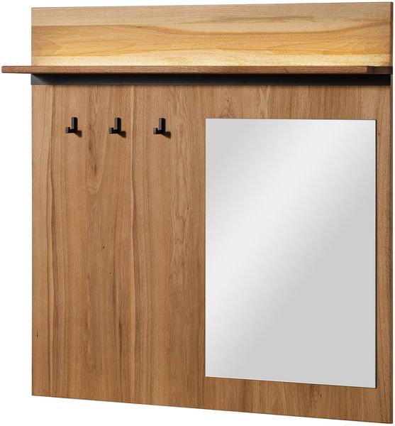 Wandgarderobe Wild-/Zerreiche 110x17x110 natur geölt MONTREUX LUX #136
