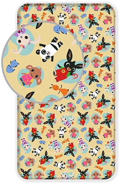 Bing Spannbettlaken 90x200 cm aus 100 % Baumwolle mit 25 cm Steghöhe