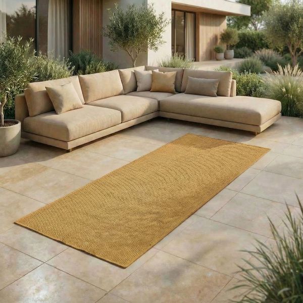 Jimri Outdoorteppich Key West, Läufer, Outdoor Teppich Balkonteppich Terassenteppich