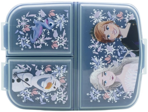 Disney Frozen Kinder Brotdose – Lunchbox mit 3 Fächern & tollem Design