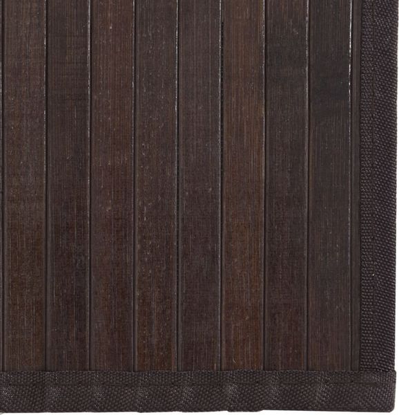 vidaXL Teppich Rechteckig Dunkelbraun 70x200 cm Bambus 376875 Bild 6