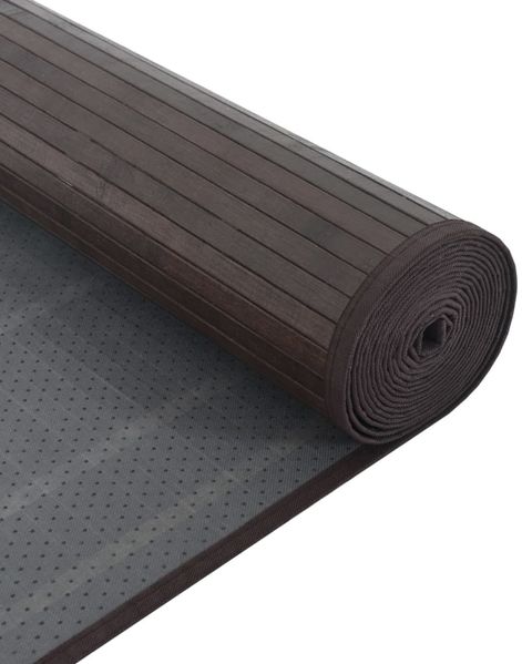 vidaXL Teppich Rechteckig Dunkelbraun 70x200 cm Bambus 376875 Bild 5