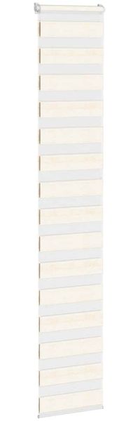 vidaXL Doppelrollo Marmorbeige 45x230 cm Stoffbreite 40,9 cm Polyester 4014692 Bild 3