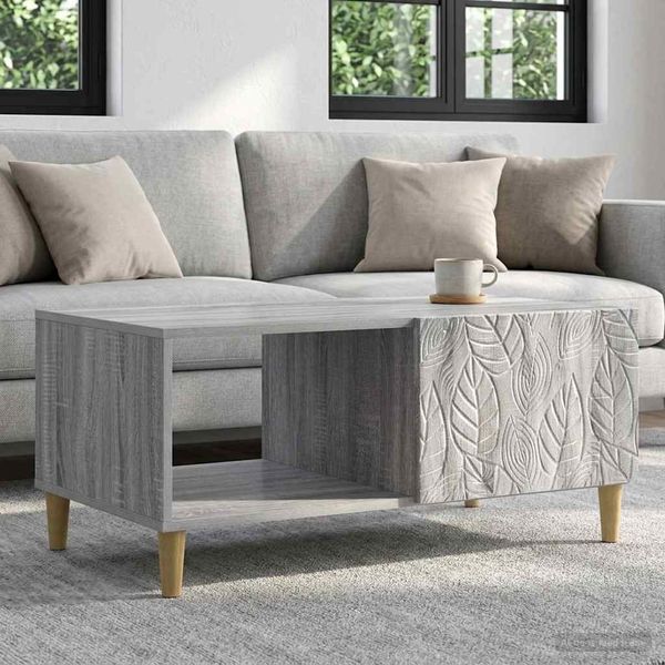 vidaXL Couchtisch Grau Sonoma 90 x 50 x 40 cm Holzwerkstoff 895191