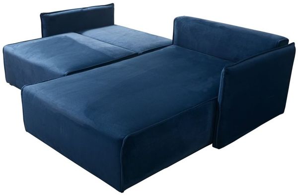 Ecksofa mit Schlaffunktion HUNTER XS in Stoff Royal Grau Ottomane Rechts Bild 4