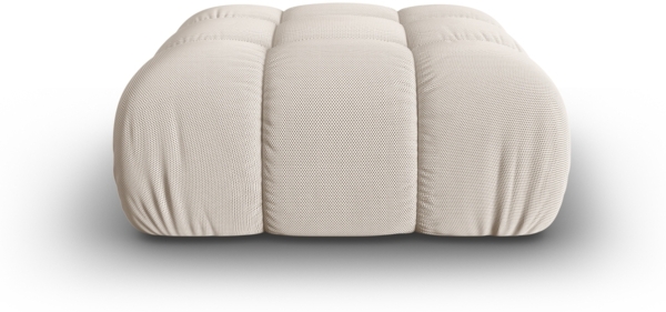Micadoni Hocker Bellis 3D-Stoff Sonic Helles Beige