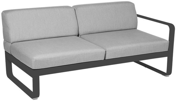 Bellevie Lounge 2-Sitzer Modul 47 Anthrazit 79 Flanellgrau Rechts
