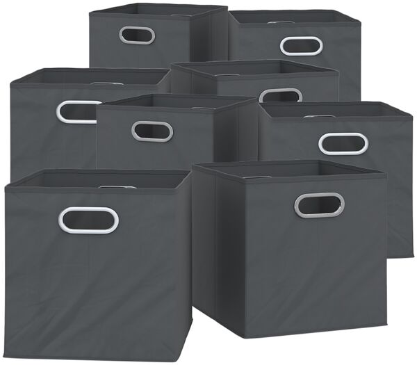 Faltbox Anthrazit 30 x 30 cm 8er Set Vicco