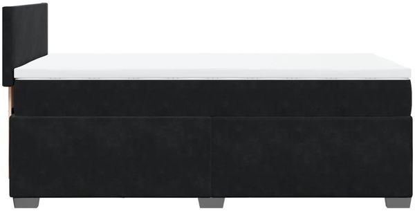 vidaXL Boxspringbett mit Matratze Schwarz 90x200 cm Samt 3286206 Bild 9