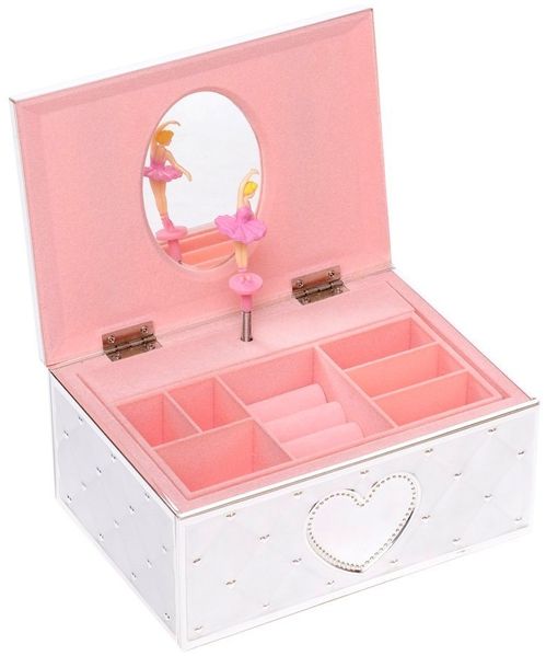 Brillibrum Schmuckkasten Schmuckschatulle Spieluhr Ballerina Schmuck-Kästchen