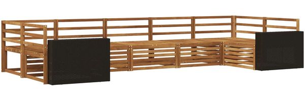 vidaXL Outdoor-Sofagarnitur 7 pcs Natur 3383812 Bild 2