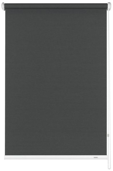 Gardinia Seitenzug Rollo lichtdurchlässig, blickdicht, mit Bedienkette, Dunkelgrau, 180x102 cm