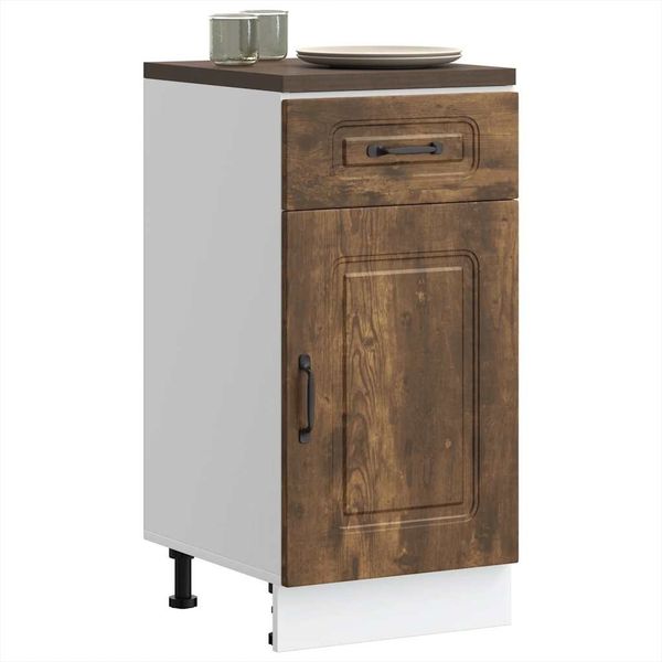 vidaXL Küchenunterschrank Kalmar Räuchereiche Holzwerkstoff 853472