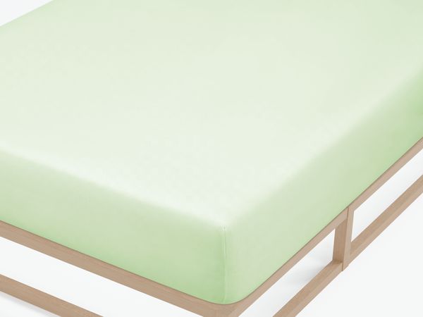 biberna Feinjersey-Spannbetttuch, 100 % Baumwolle, mint, 1x 140x200 cm - 160x200 cm