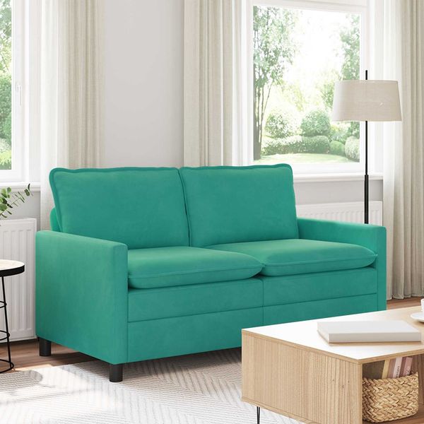 vidaXL Sofa Türkis 156 x 81 x 87,5 cm Samt 42028848