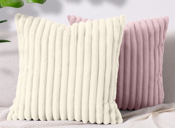Amilian Dekokissen Sofakissen Couchkissen 2er Set Zierkissen mit Kissenfüllung, (2 Stück), 40x40 cm, Dekokissen mit Füllung und Bezug, Wohnkissen