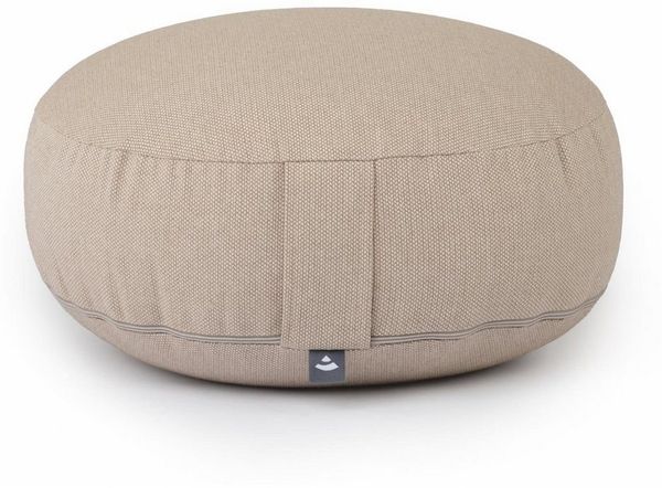 bodhi Meditationskissen BIG RONDO groß-flach Meditationskissen, CLASSIC dobby nussbraun
