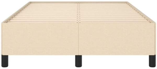 vidaXL Polsterbett, Stoff, 33,5 cm, Creme, 120x190 cm Bild 4
