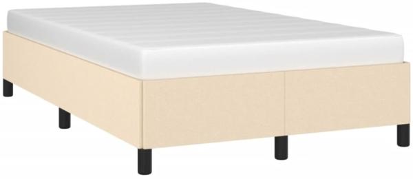 vidaXL Polsterbett, Stoff, 33,5 cm, Creme, 120x190 cm Bild 3