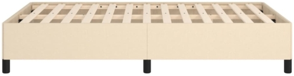 vidaXL Polsterbett, Stoff, 33,5 cm, Creme, 120x190 cm Bild 6