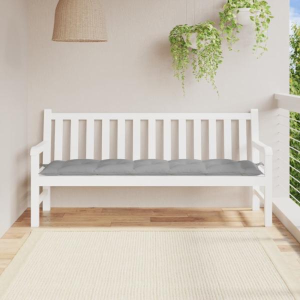 vidaXL Gartenbank-Auflage Grau 180x50x7 cm Oxford-Gewebe 314969