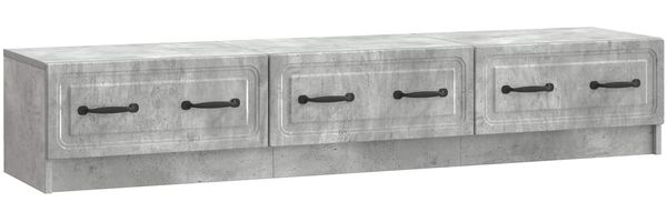 vidaXL TV-Schränk Betongrau 147 x 34,5 x 27 cm Holzwerkstoff 895858