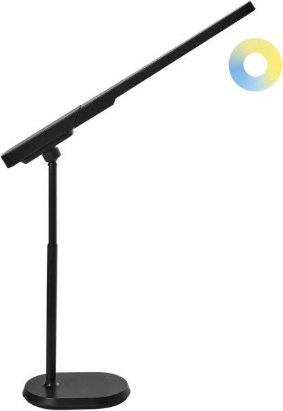 LED Schreibtischlampe TUCANA mit Dimmer Schwarz