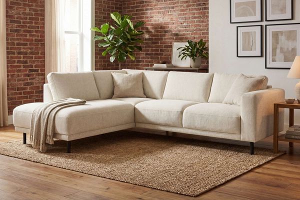 Home affaire Ecksofa Sveeva, L-Form, B. 240 cm, schwarze Metallfüße, langlebiger Webstoff, mit Wellenunterfederung, viele Farben