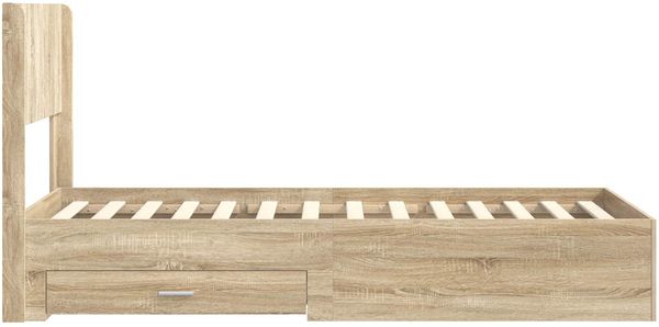 vidaXL Bettgestell mit Stauraum und Kopfteil Sonoma-Eiche 75 x 190 cm 3414525 Bild 7