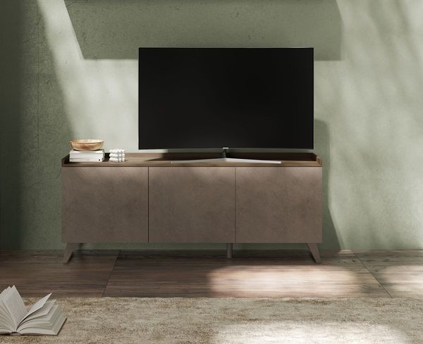 Home affaire Lowboard Tray, Breite 181 cm, TV-Bank mit 3 Türen, Top "Tablet", Push-to-open Funktion