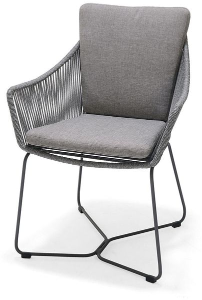 Gartensessel Opal, Rope, Grau, 61 x 81 x 60 cm