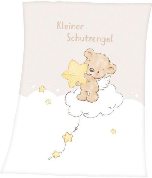 Kleiner Schutzengel Microfaser Flauschdecke 75 x 100 cm