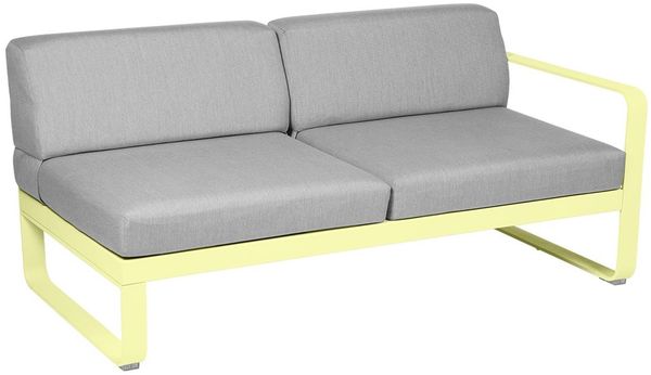 Bellevie Lounge 2-Sitzer Modul A6 Zitronensorbet 79 Flanellgrau Rechts