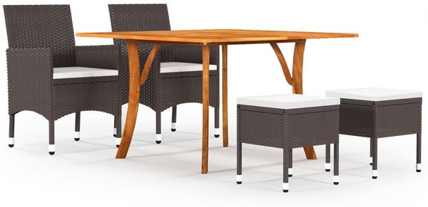 vidaXL 5-tlg. Garten-Essgruppe Braun 3071938