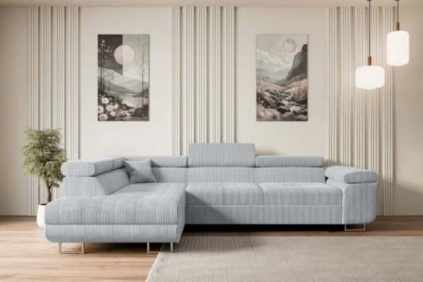 ALTDECOR Ecksofa GUSA-L, Couch mit Schlaffunktion, Wohnzimmer - Wohnlandschaft, Corner Sofa Bett Eckcouch Couch L-Form Schlafcouch Ausziehbar