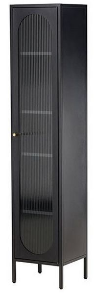 ebuy24 Vitrine Cali Vitrinenschrank 1 Tür schwarz.