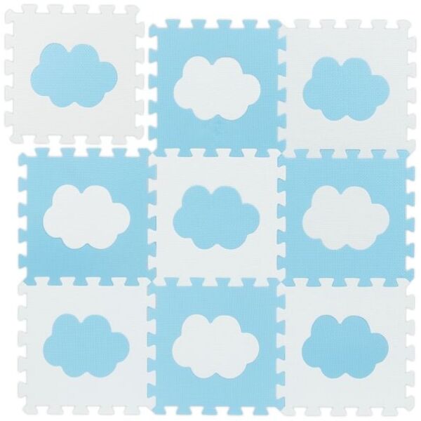 Relaxdays 18-tlg. Puzzlematte Wolke