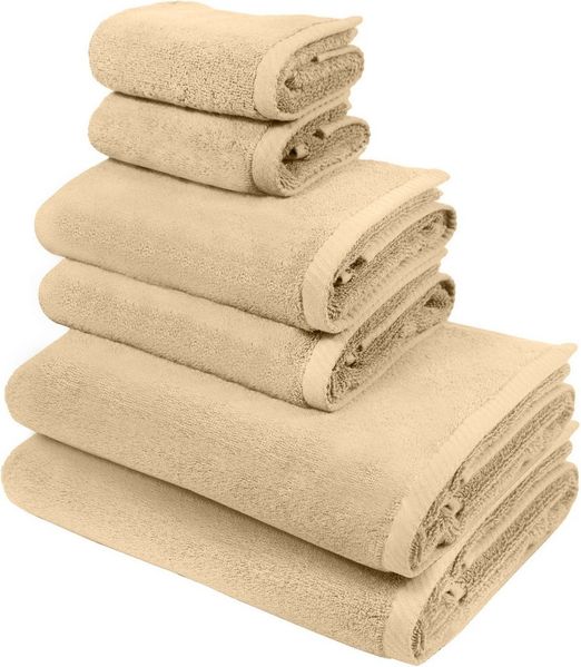 Bruno Banani Handtuch Set Lana, Handtuch-Set in Premium Qualität 600g/m², Frottier (Set, 6-St), hochwertig, weich, flauschige Qualität, 5 Jahre Garantie