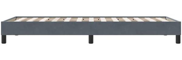 vidaXL Bettgestell ohne Matratze Dunkelgrau 100x220 cm Samt 4101392 Bild 6