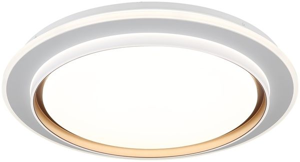 LED Deckenleuchte JANICE, weiß, Acryl, Nachtlicht, D 49 cm