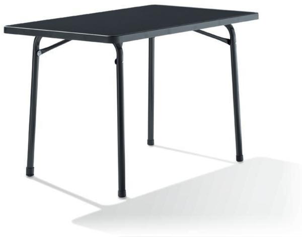 Klapptisch >220/ G KT< in Schiefer anthrazit, mecalit®-PRO - 115x72x70cm (BxHxT)