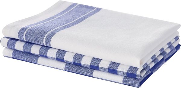 OTTO home Geschirrtuch Ravven, (Set, 3-tlg, 3er Set), 100 % Baumwolle, 70 × 50 cm, 3er-Set, Farbauswahl, Karo, Streifen