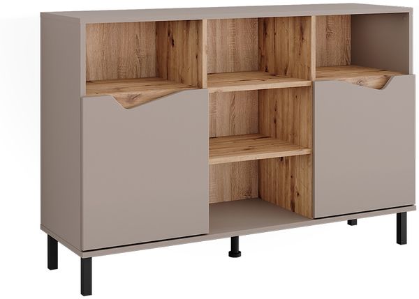 Kommode Marelle Greige/Artisan 120 x 81.3 cm mit 2 Türen Vicco