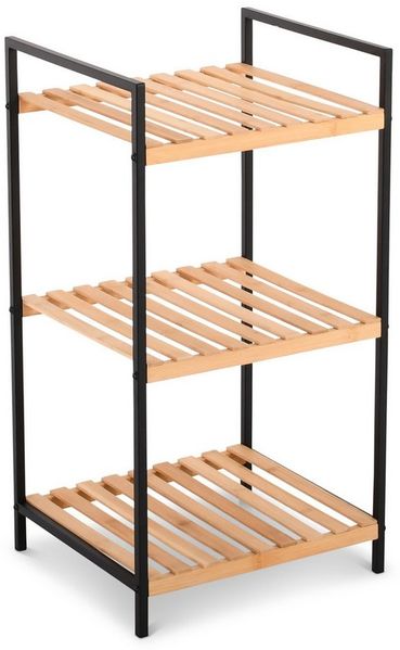 Raburg Standregal Küchenregal, Bambus, Kava, 3 Böden, für Flur, Schlafzimmer oder Bad, modernes Design