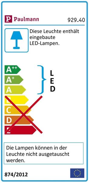 Paulmann No. 92940 Einbaupanel LED eckig 8W 12x12 cm IP44 Nickel matt Bild 7