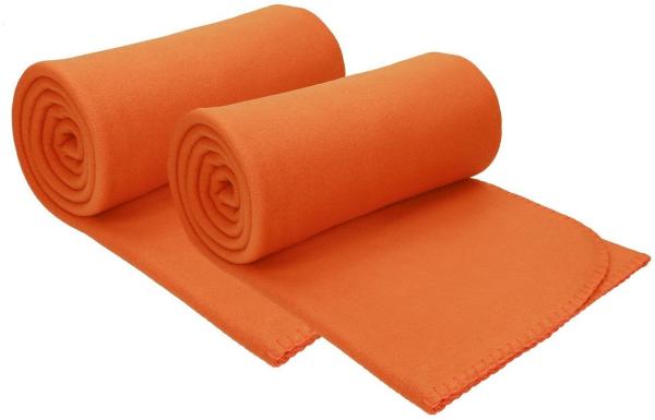 Wohndecke 2 Stück Fleecedecken Kuscheldecken Größe 130x170 cm, Betz
